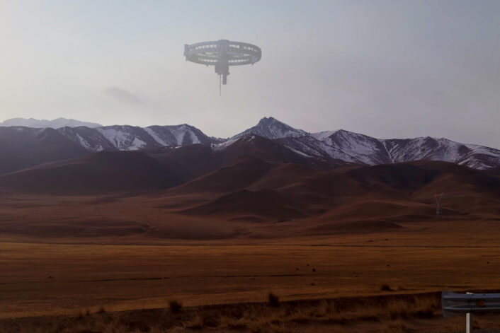niezidentyfikowany obiekt UFO nad miastem 1947